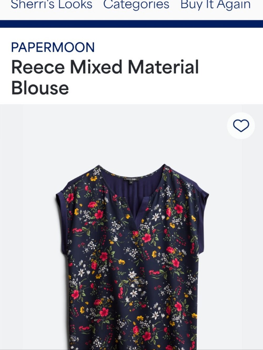 Papermoon Reece Mixed Media Blouse - Picture 7 of 7